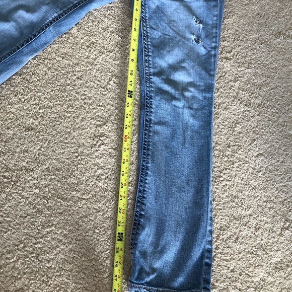 EXPRESS Distressed Jeans Mid Rise - Picture 7 of 8
